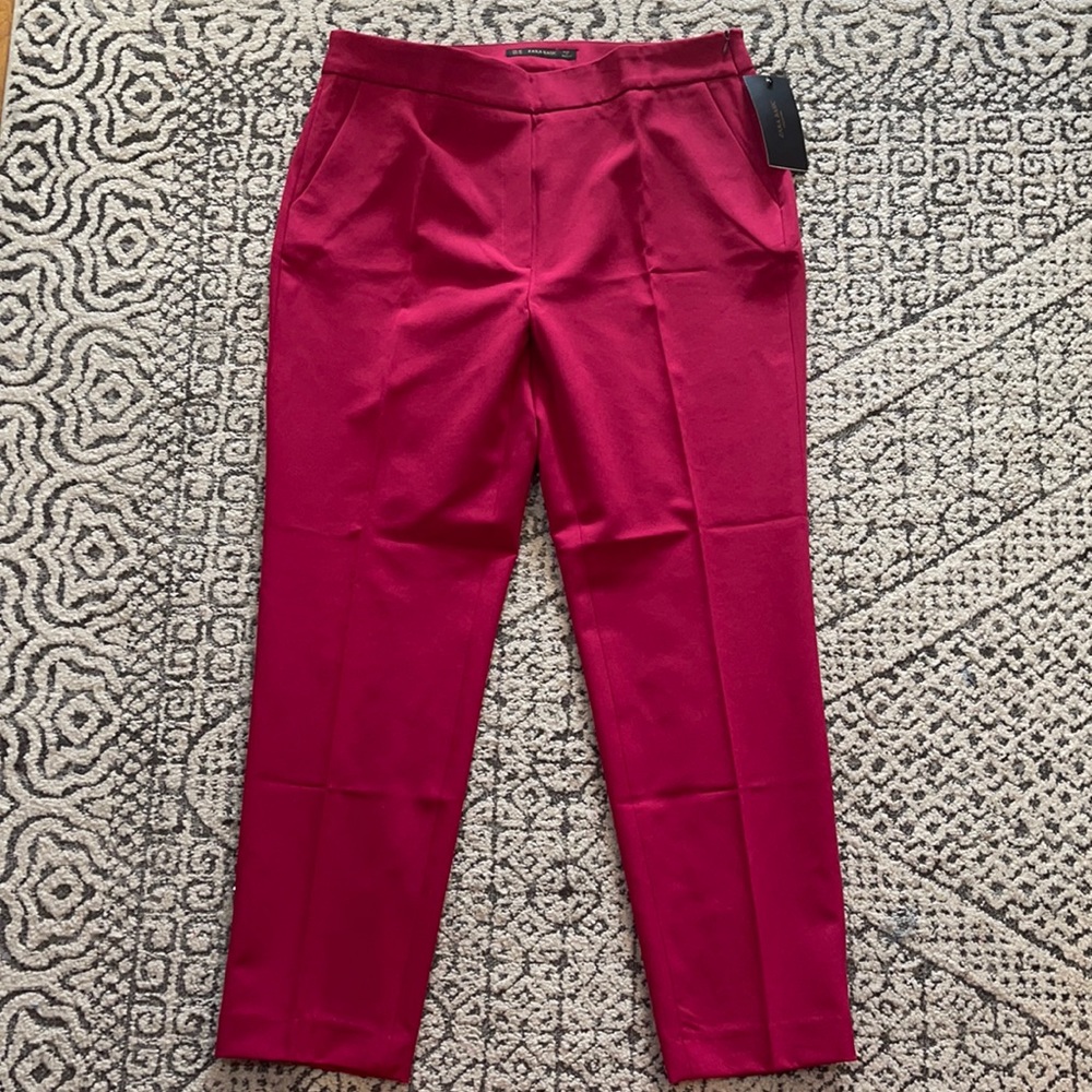 Zara fuchsia trousers